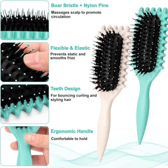 2Pack Curly Hair Brush - Image 7