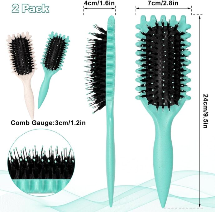 2Pack Curly Hair Brush - Image 5