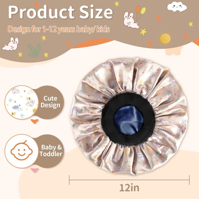 Soft silk satin bonnet for baby girls and boys - Image 6